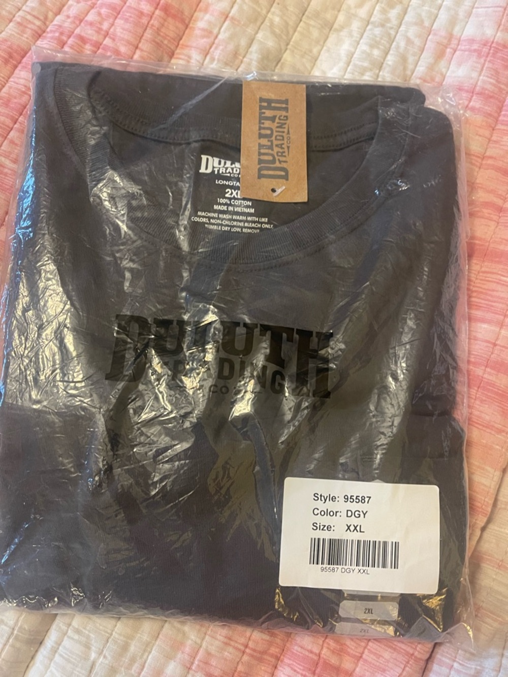 Duluth Trading Co Dark Gray Short-Sleeve Logo Tee